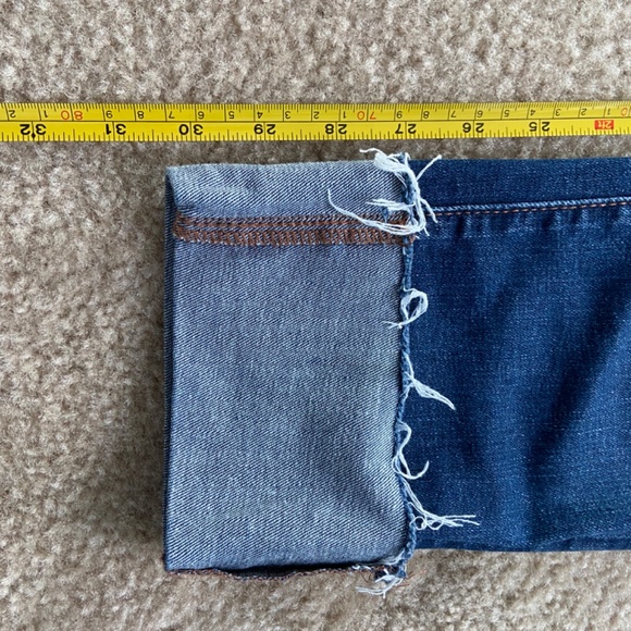 Ann Taylor Loft Modern Straight Frayed Hem Jeans - Picture 6 of 6